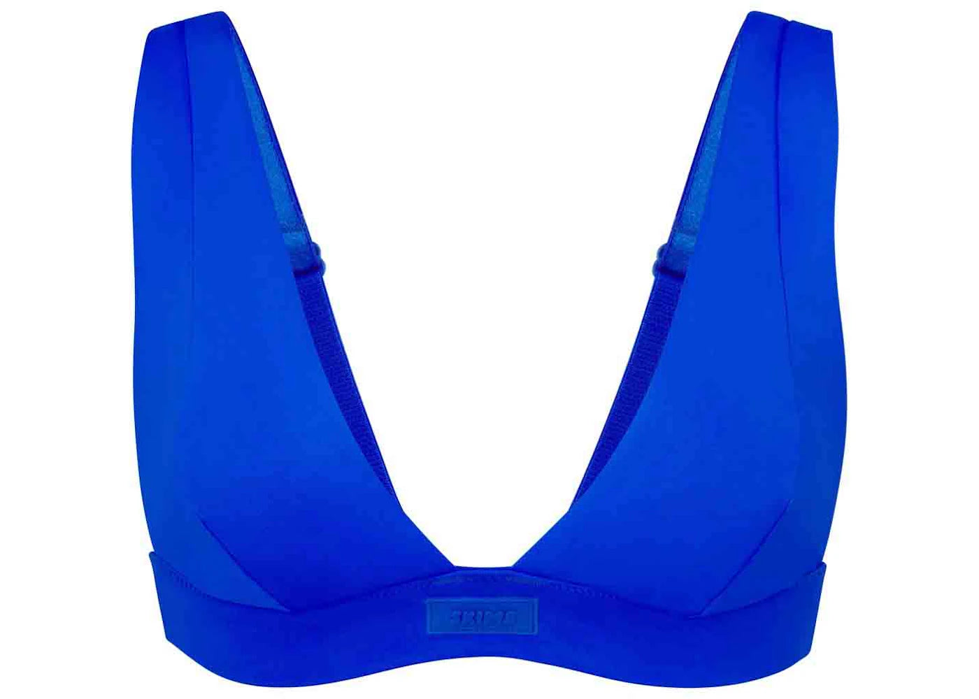 SKIMS Swim Plunge Bikini Top Cobalt