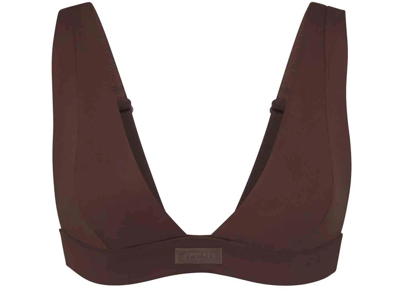 SKIMS Swim Plunge Bikini Top Cocoa