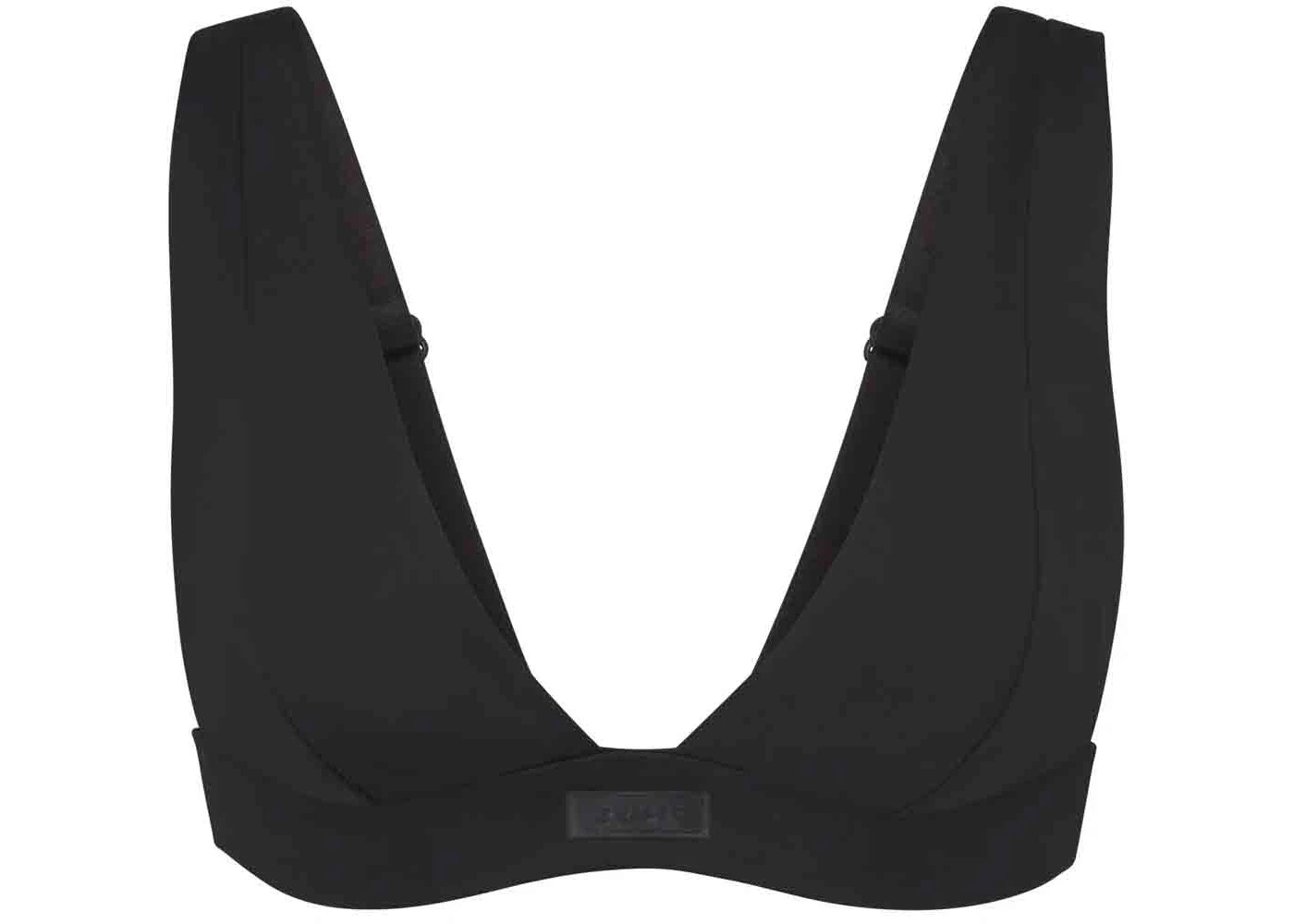 SKIMS Swim Plunge Bikini Top Onyx