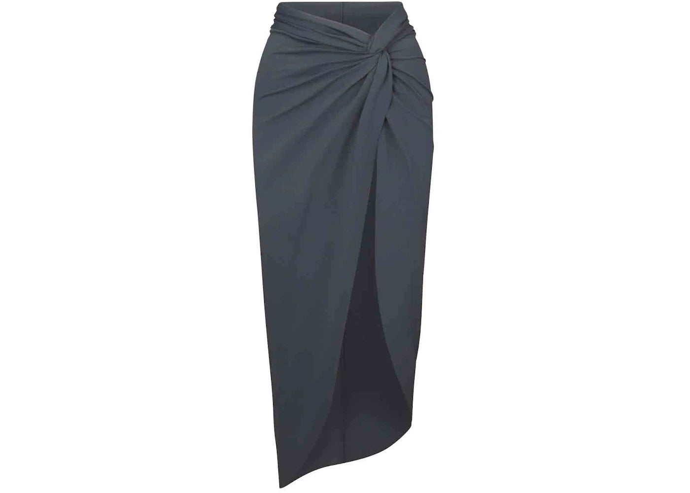 SKIMS Swim Sarong Skirt Gunmetal