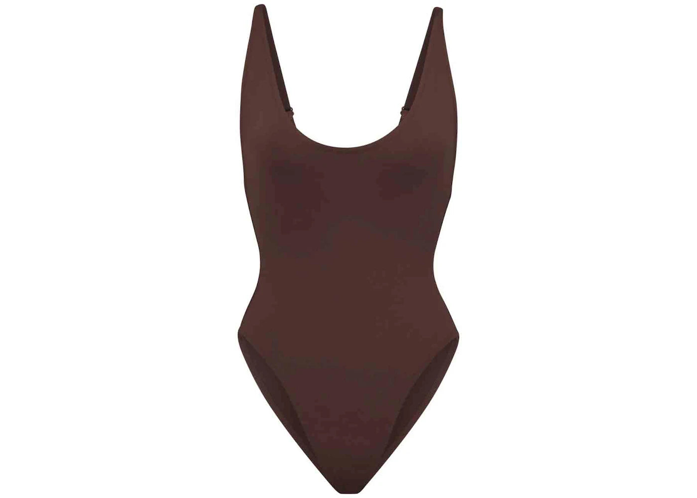 SKIMS Swim Scoop Neck One Piece Cocoa