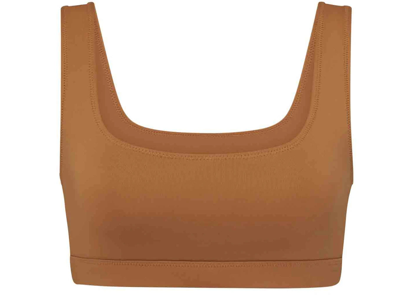 SKIMS Swim Tank Bikini Top Almond