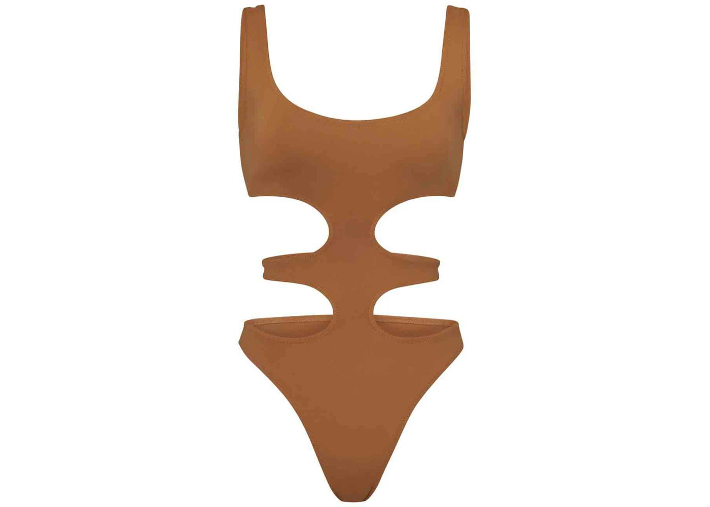 SKIMS Swim Tank Monokini Almond