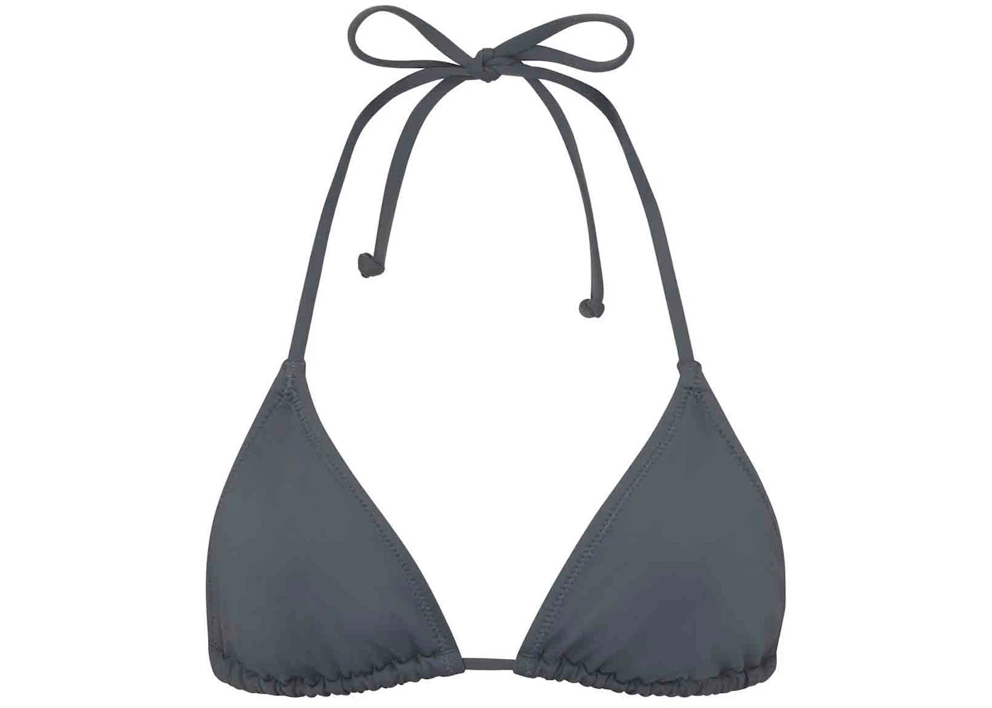 SKIMS Swim Triangle Top Gunmetal