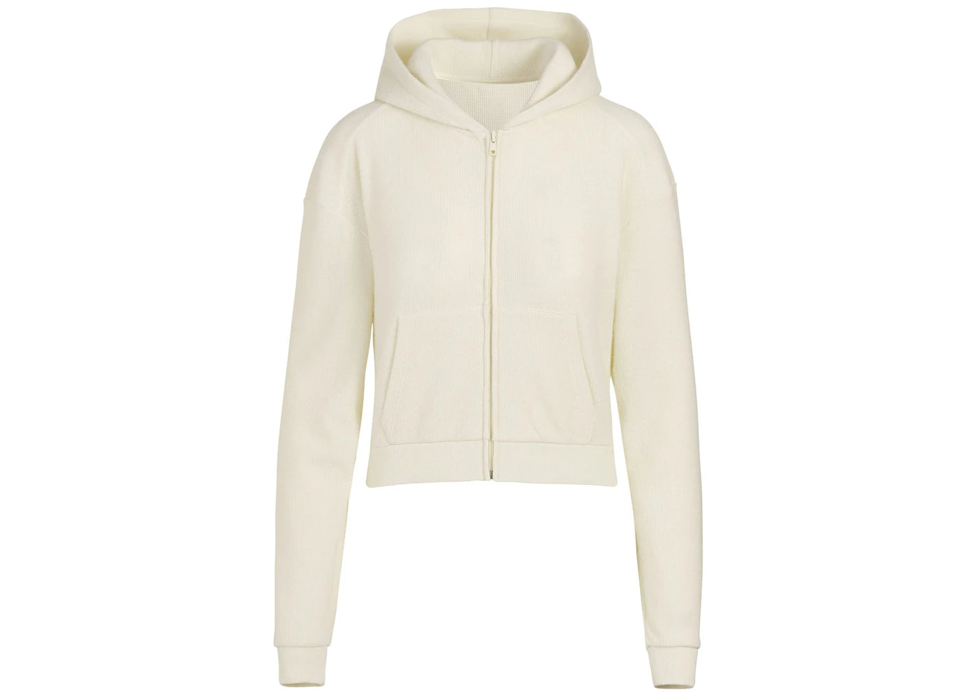 SKIMS Waffle Hoodie Bone