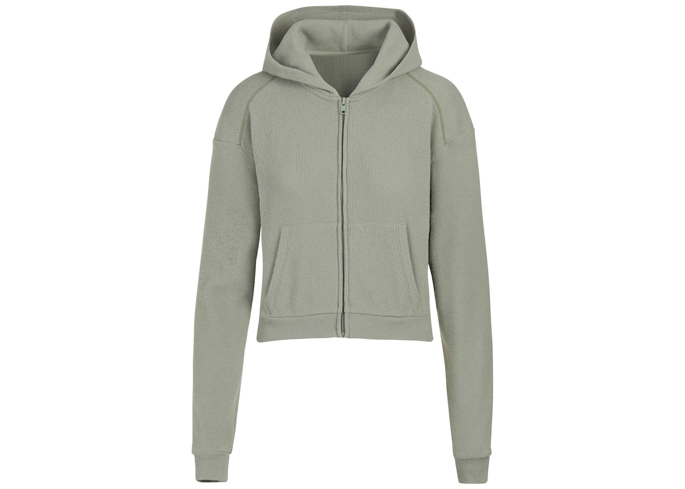 SKIMS Waffle Hoodie Mineral