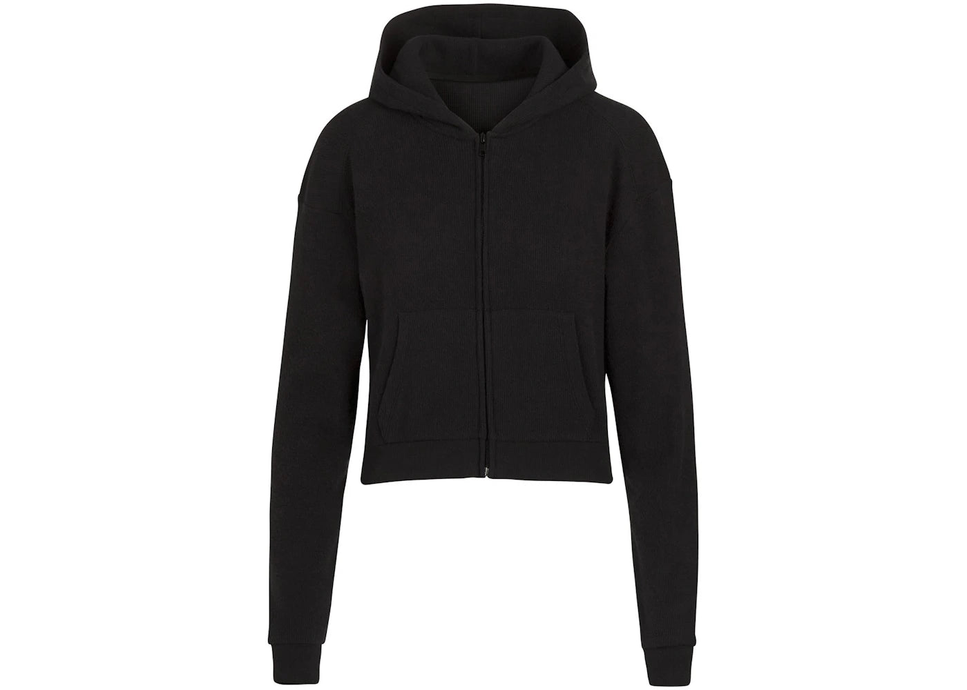 SKIMS Waffle Hoodie Onyx