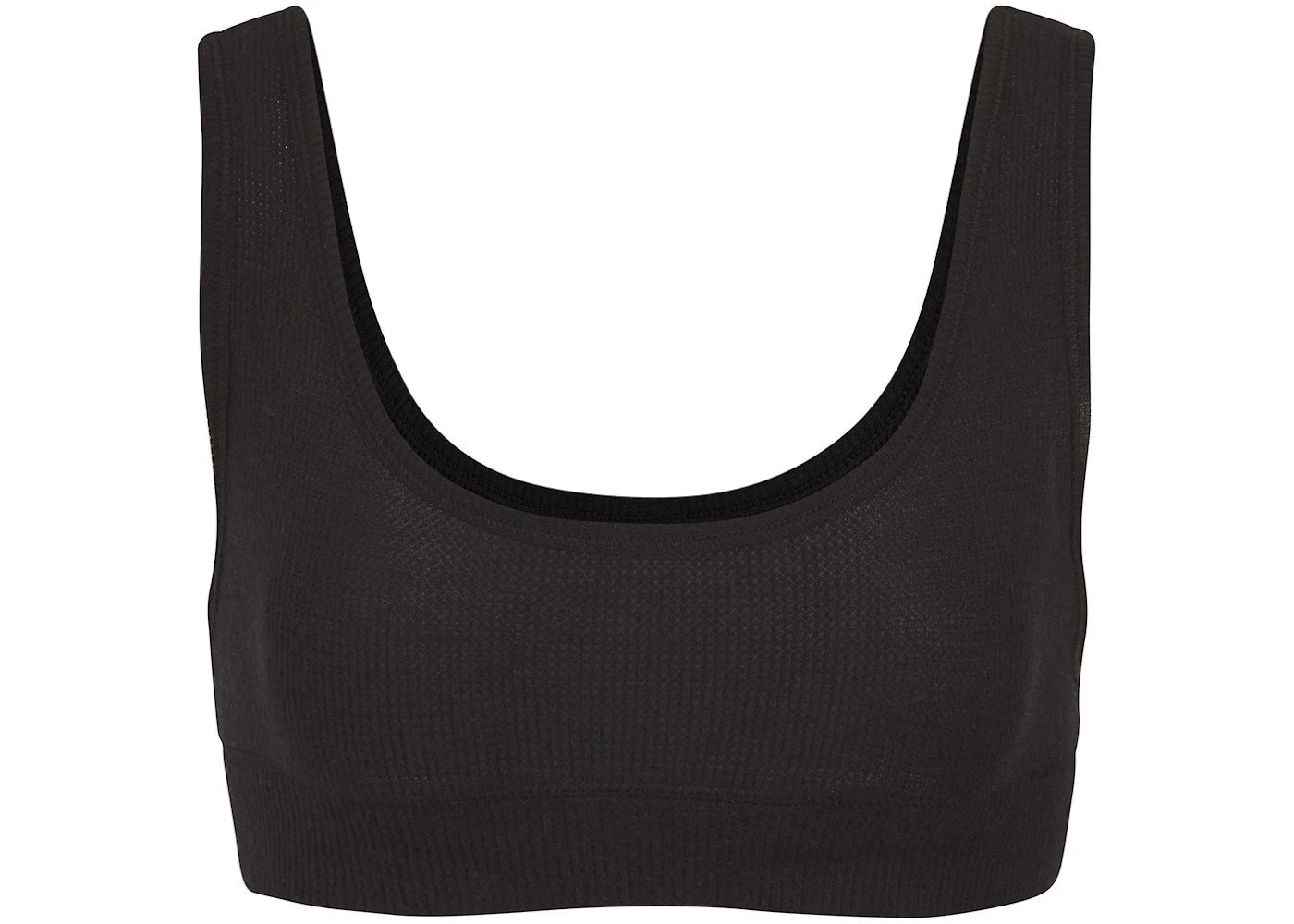 SKIMS Waffle Scoop Bra Onyx