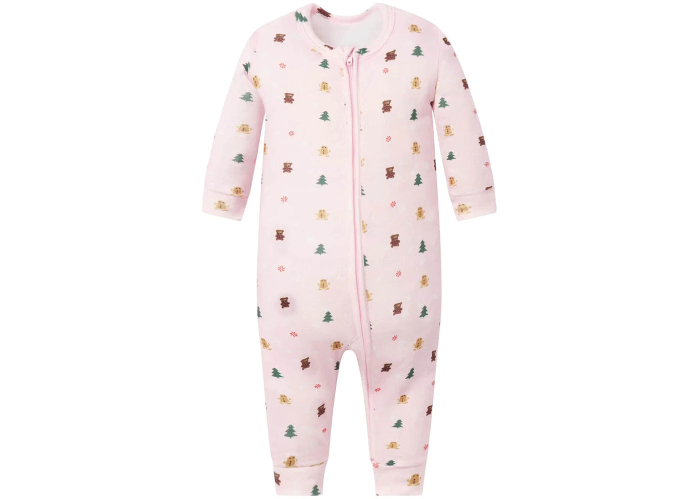 SKIMS x Cactus Plant Flea Market Plush Pointelle Baby Onesie Cherry Blossom Snow Print
