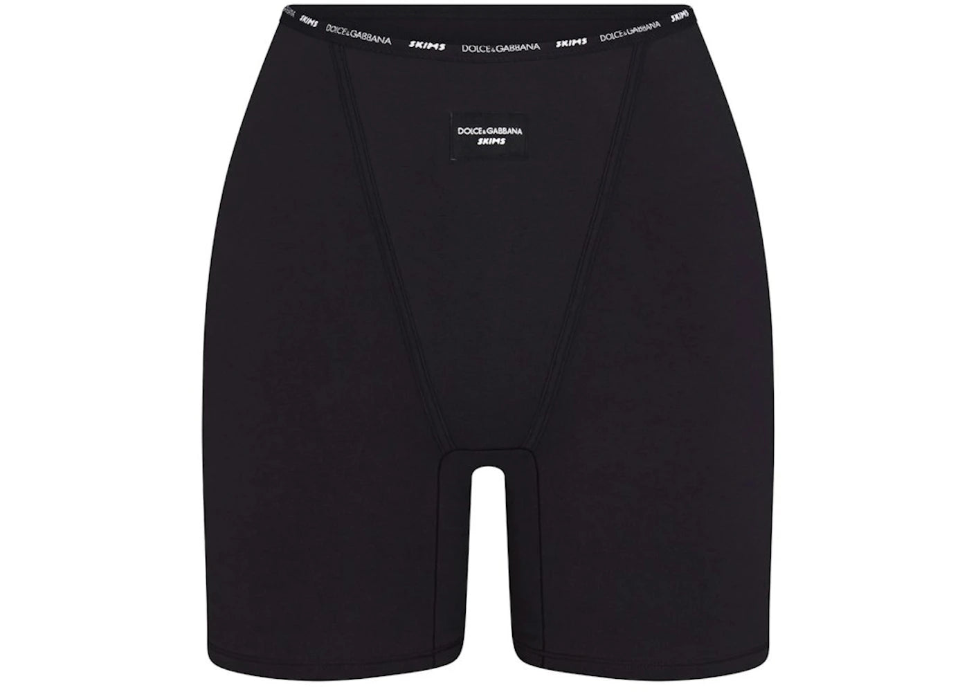 SKIMS x Dolce&Gabbana Cotton Jersey Boxer Onyx