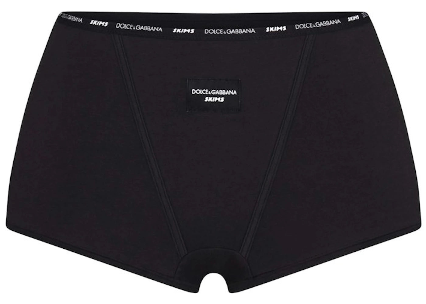 SKIMS x Dolce&Gabbana Cotton Jersey Boy Short Onyx