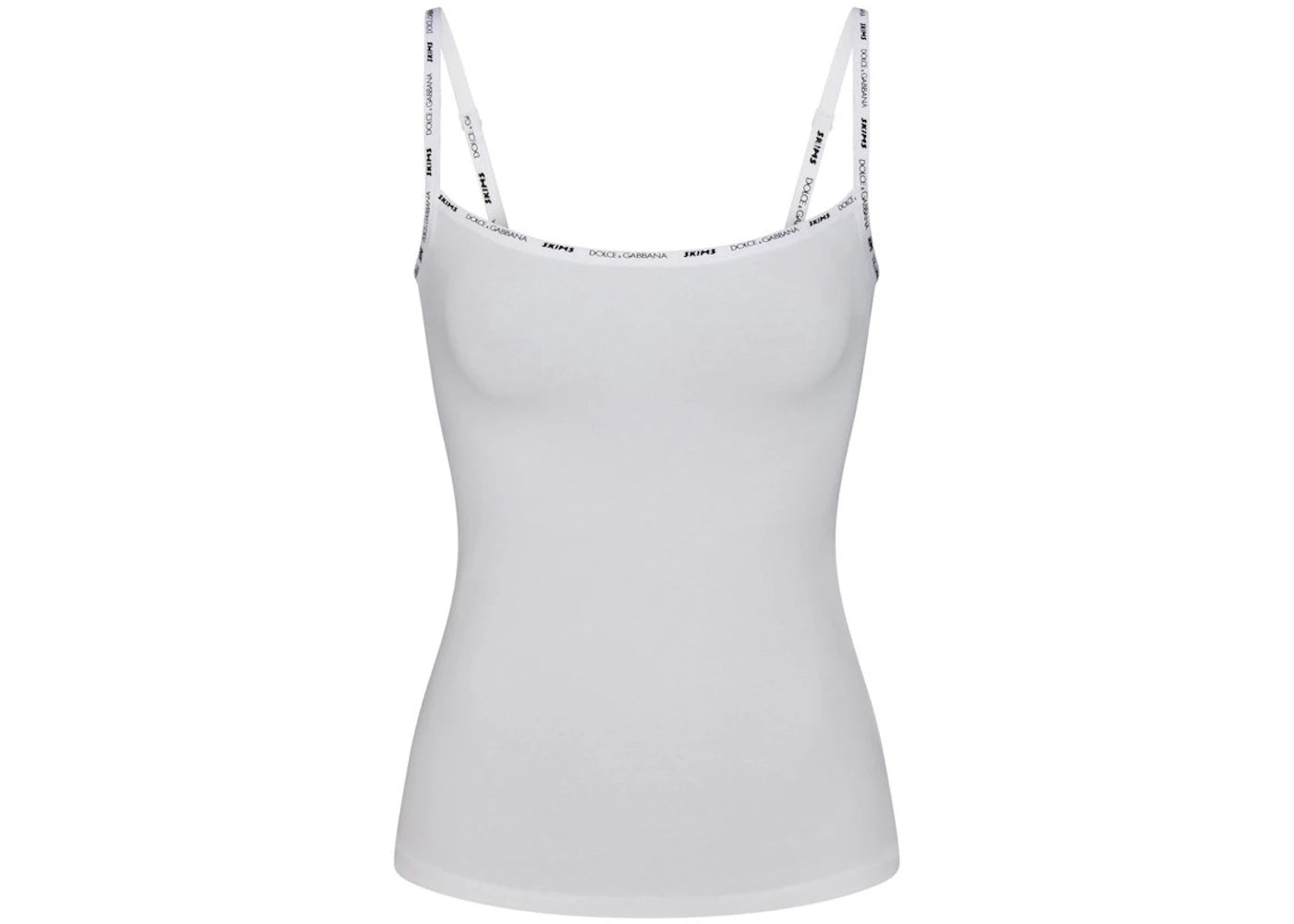 SKIMS x Dolce&Gabbana Cotton Jersey Scoop Neck Cami Snow