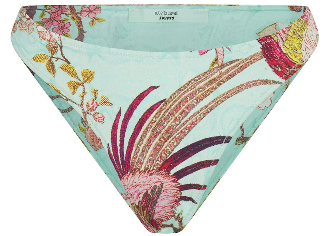 SKIMS x Roberto Cavalli Dipped Bikini Bottom Fagianella Print