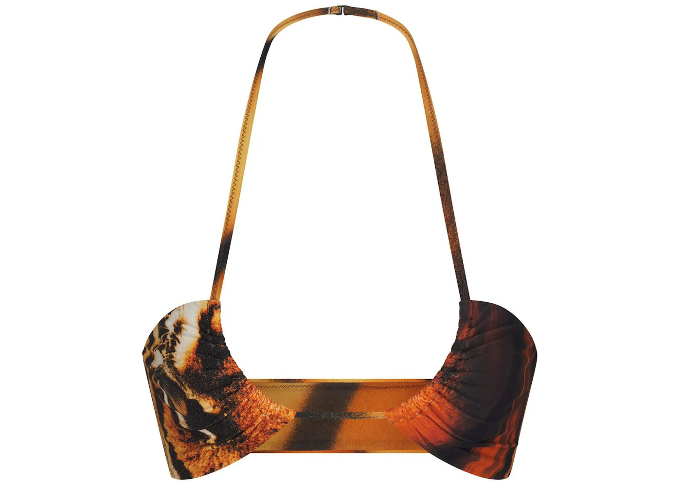 SKIMS x Roberto Cavalli Halter Bikini Top Tiger Face Print