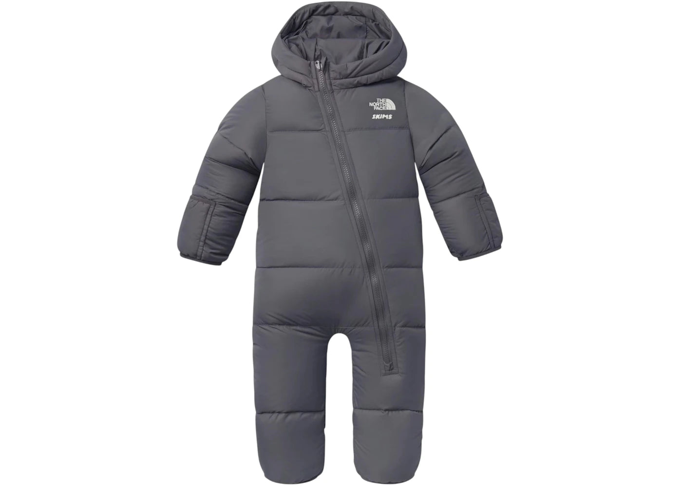 SKIMS x The North Face Baby 1996 Nuptse One-Piece Gunmetal