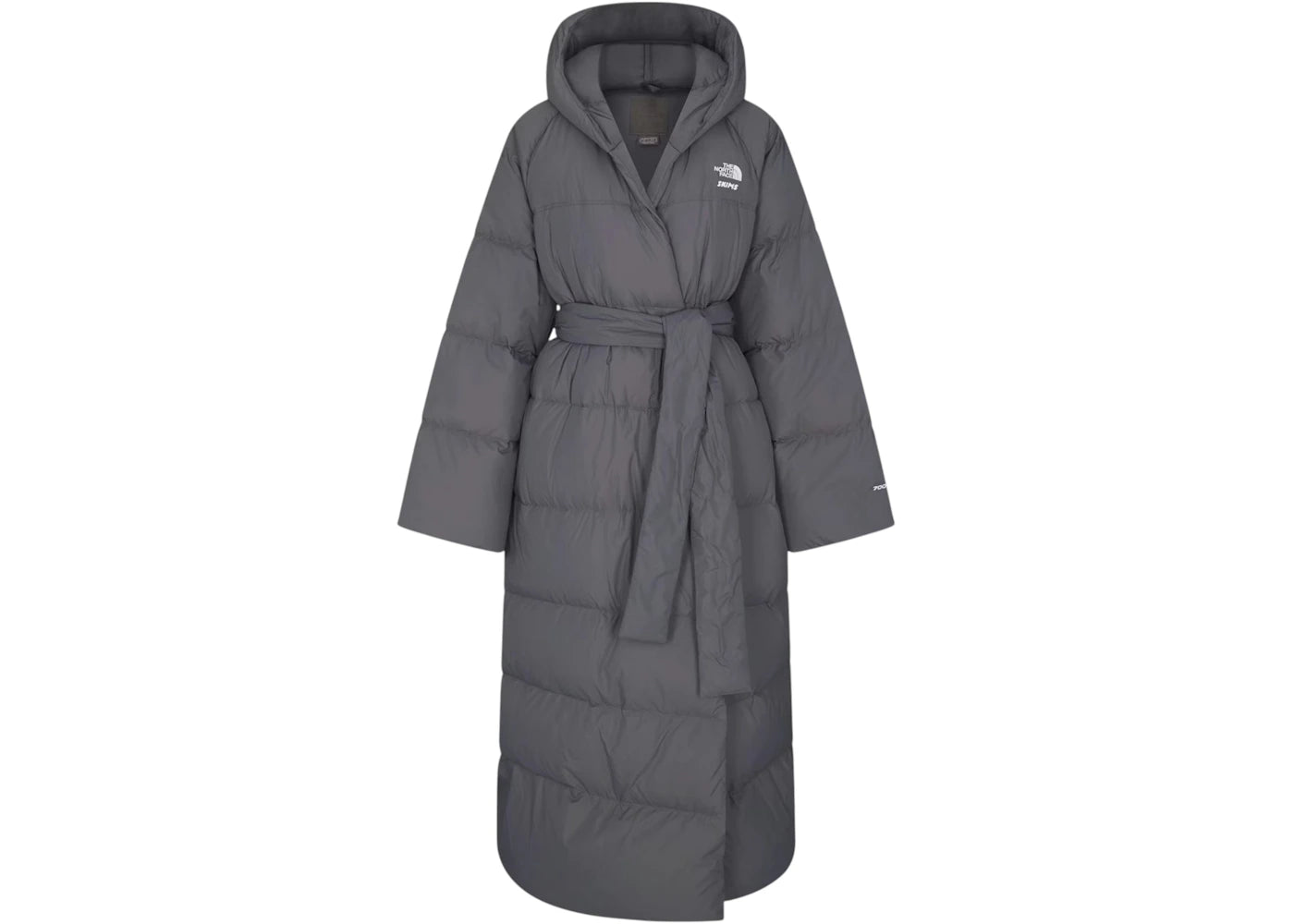 SKIMS x The North Face Nuptse Wrap Parka Gunmetal
