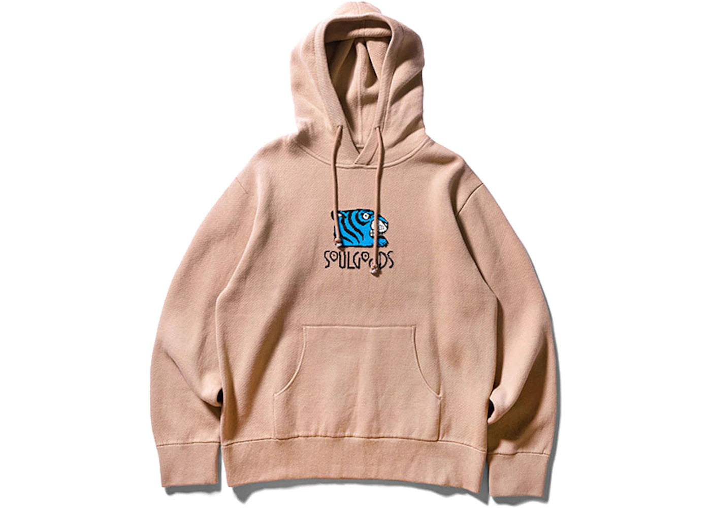 SOULGOODS Logo Knit Hoodie Khaki
