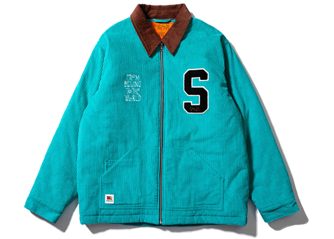 SOULGOODS Patch Corduroy Coach Jacket Blue
