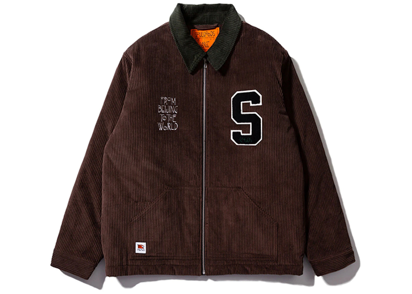 SOULGOODS Patch Corduroy Coach Jacket Brown