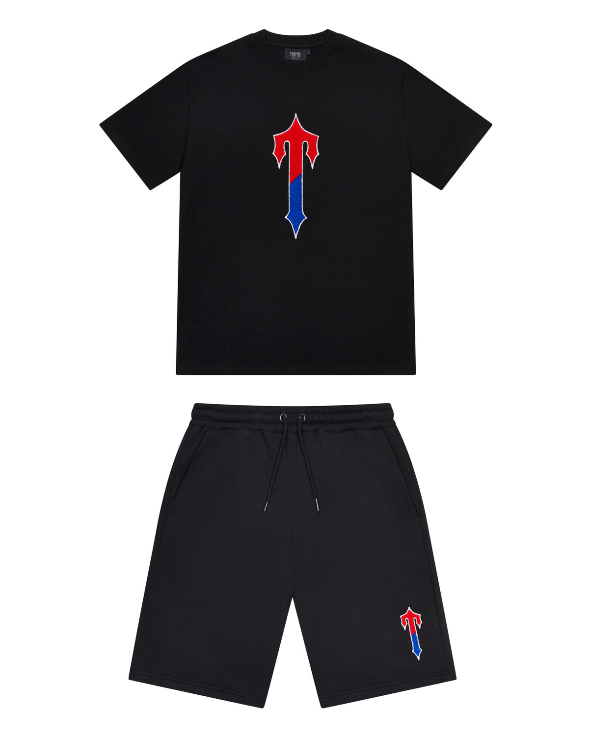 Trapstar Irongate T Short Set - Black/Red/Blue