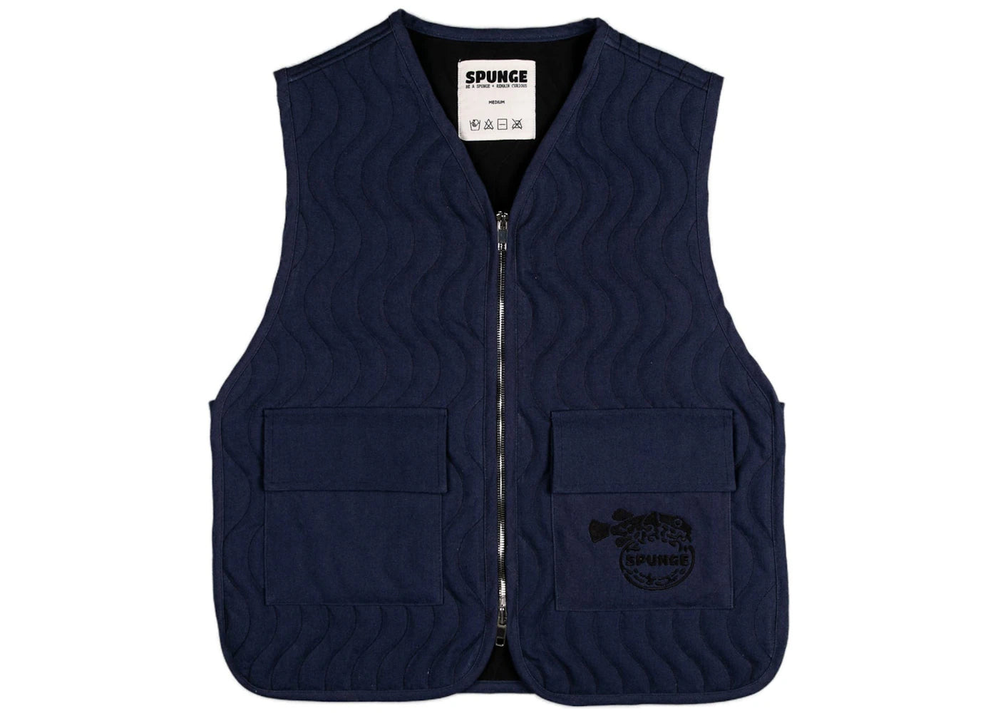 SPUNGE x Salehe Bembury Spunge Lowtide Vest Indigo Evening