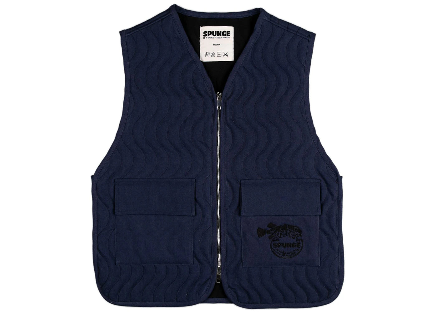 SPUNGE x Salehe Bembury Lowtide Vest Indigo Evening