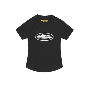 Corteiz Womens Alcatraz Baby Top Black/White