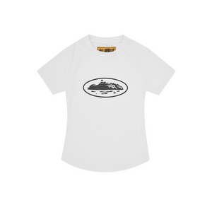 Corteiz Womens Alcatraz Baby Top White/Black