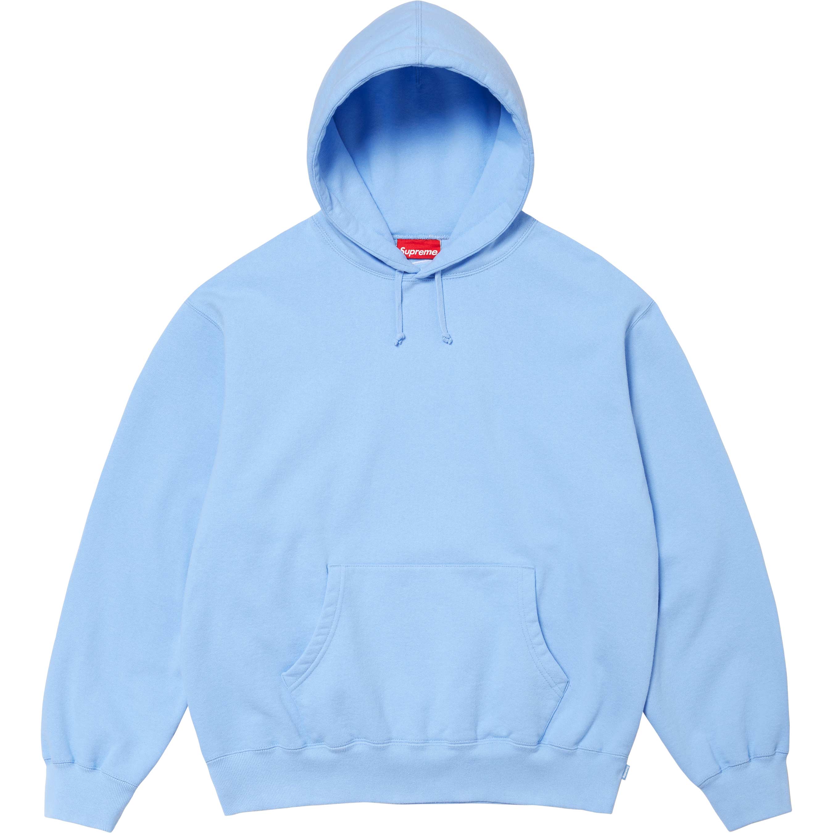 Supreme Satin Appliqué Hooded Sweatshirt - Light Blue