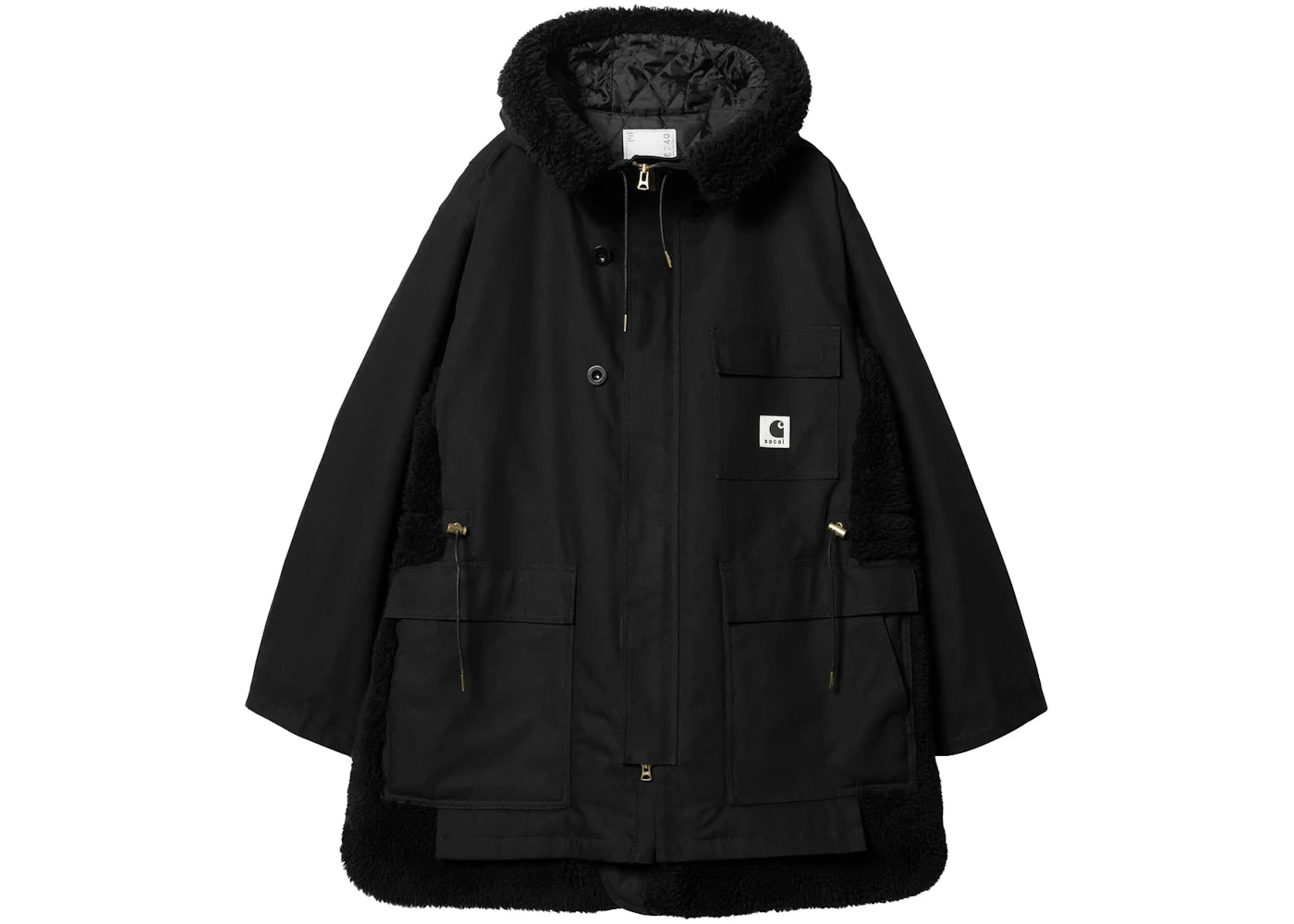 Sacai x Carhartt WIP Canvas Siberian Parka Black