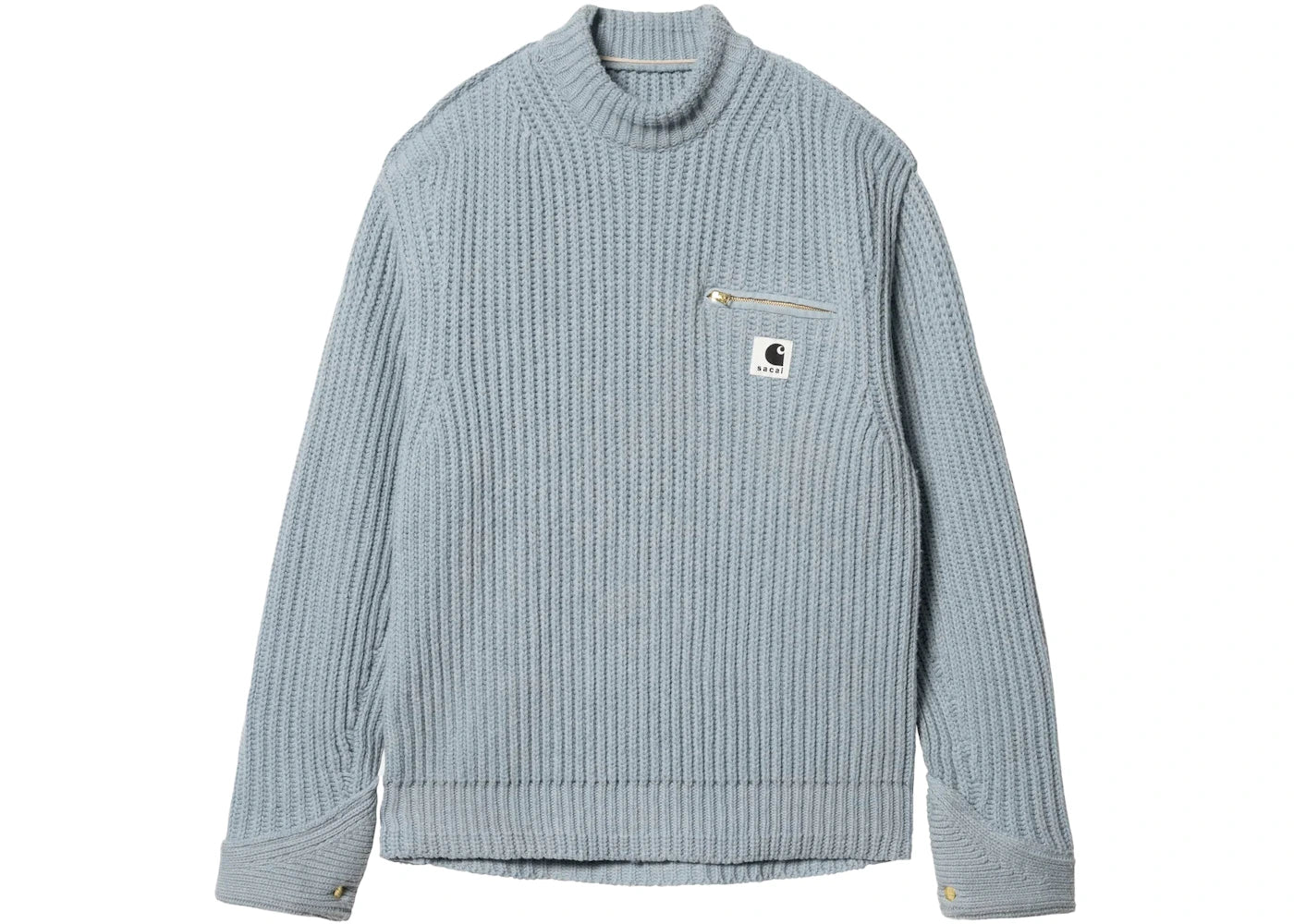 Sacai x Carhartt WIP Knit Detroit Pullover Light Blue