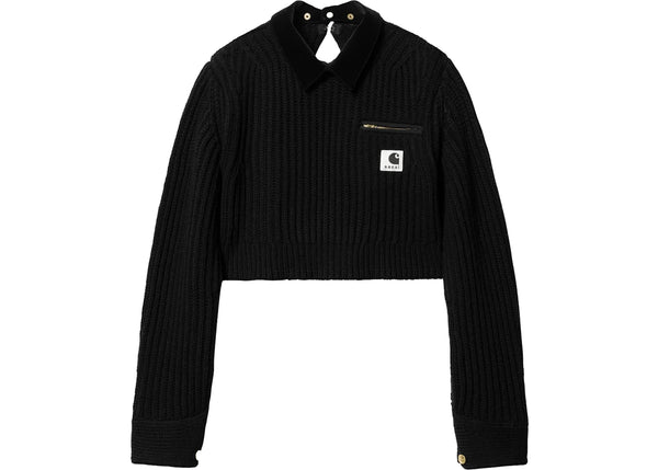 Sacai x Carhartt WIP Women's Knit Detroit Pullover Black – Side Kicks