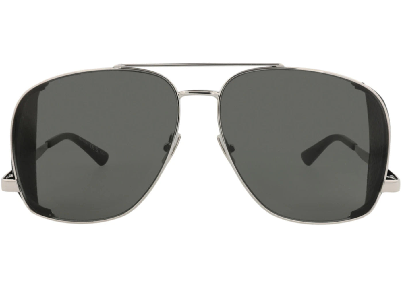 Saint Laurent Aviator-Frame Metal Sunglasses Silver Silver Grey (SL653LEONL-30015641-001)