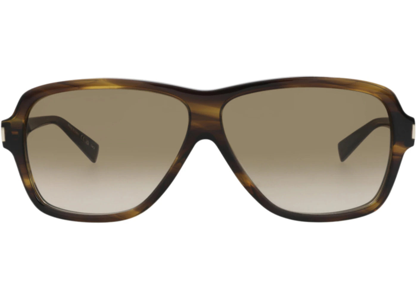 Saint Laurent Aviator-Frame Recycled Acetate Sunglasses Havana Havana Brown (SL609CAROL-30014608-003)