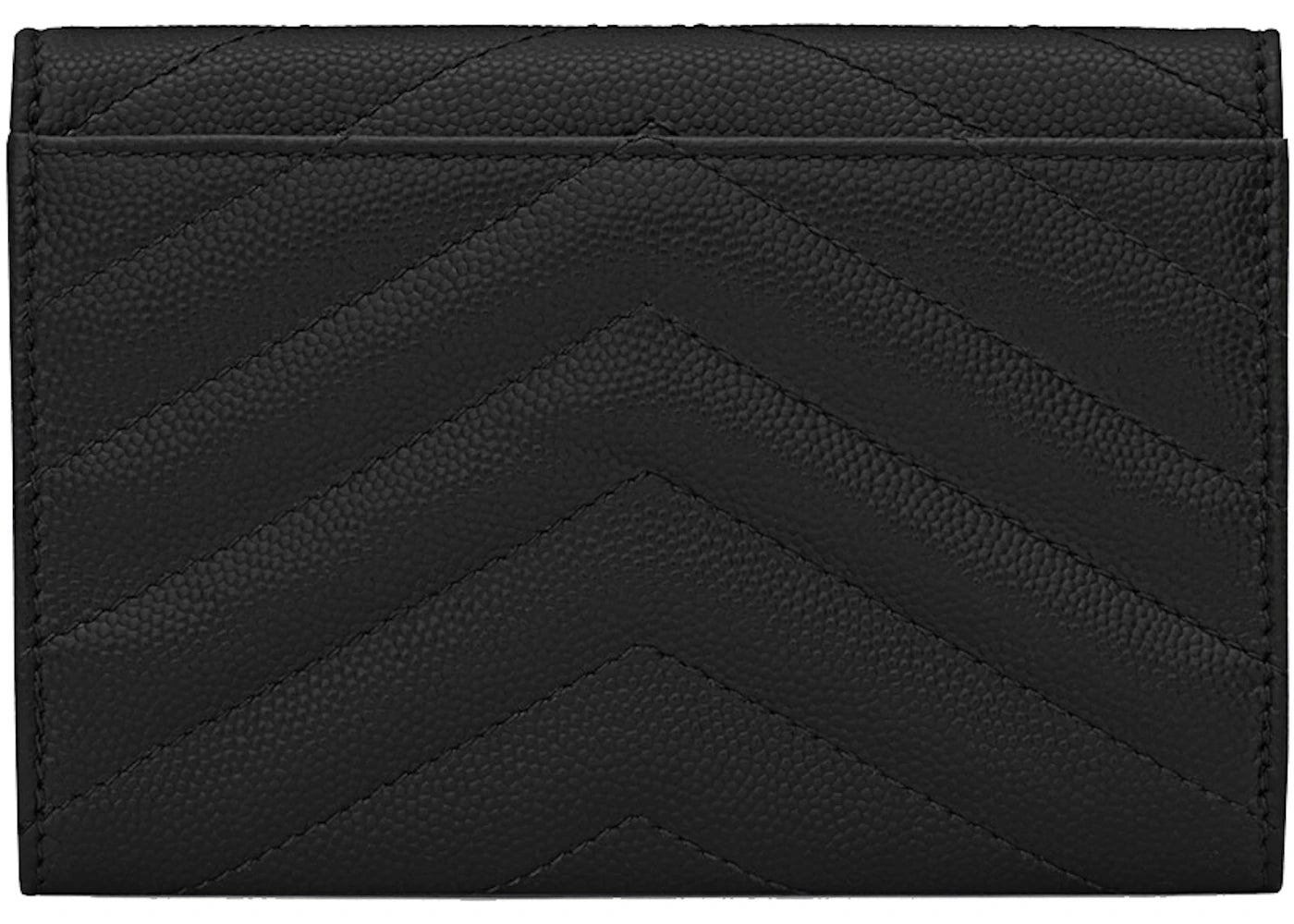 Saint Laurent Cassandre Grain De Poudre Envelope Wallet Small Noir