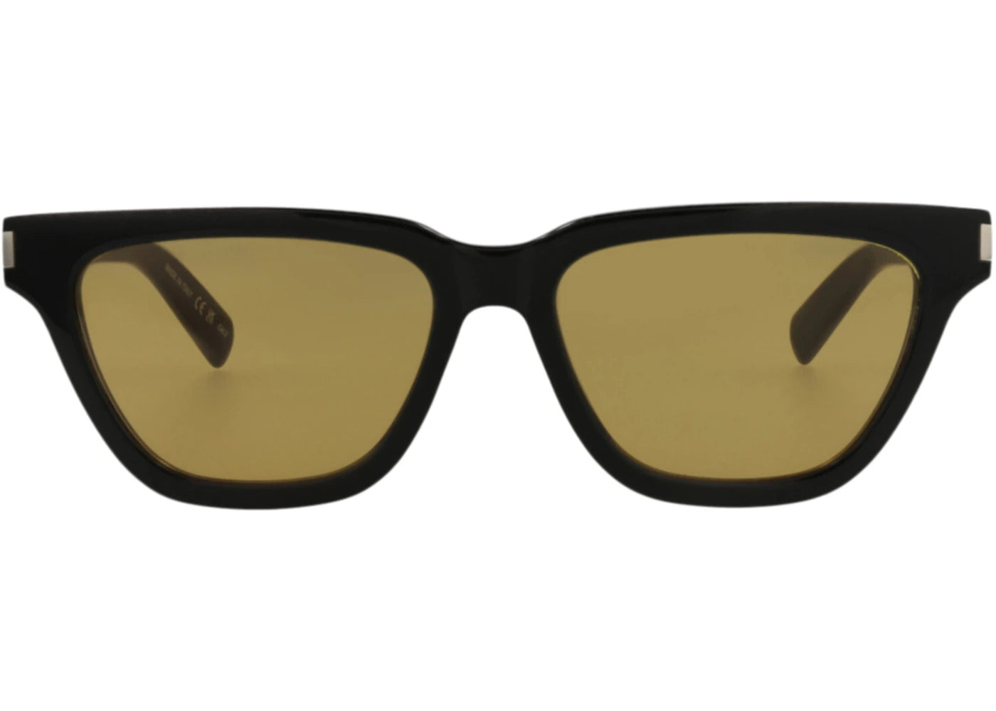 Saint Laurent Cat Eye-Frame Acetate Sunglasses Black Black Yellow (SL462SULPI-30011402-009)