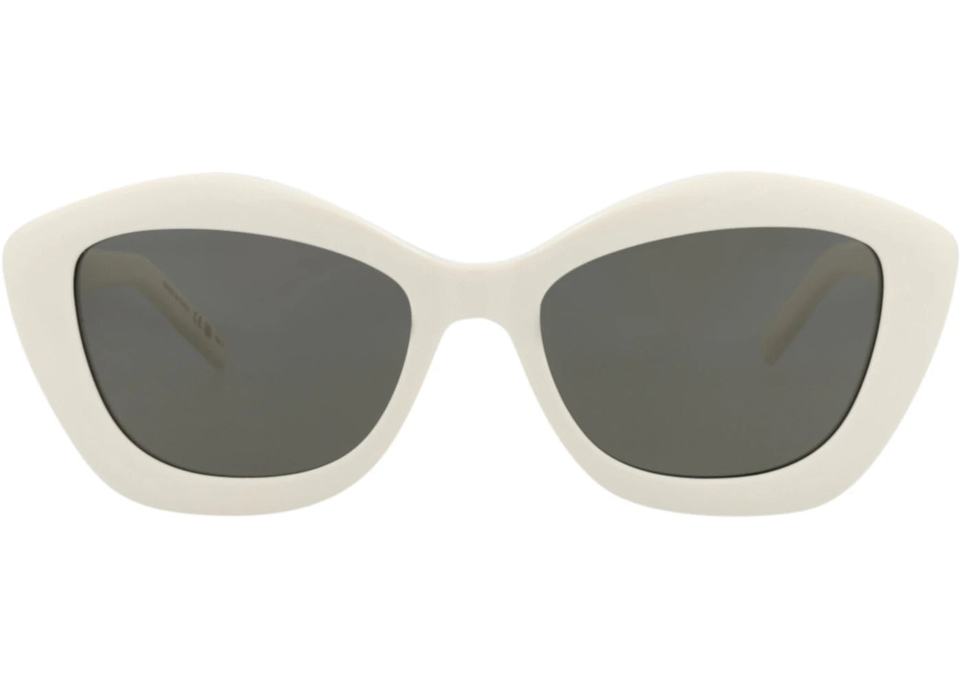 Saint Laurent Cat Eye-Frame Acetate Sunglasses Ivory Ivory Grey (SL68-30010684-004)
