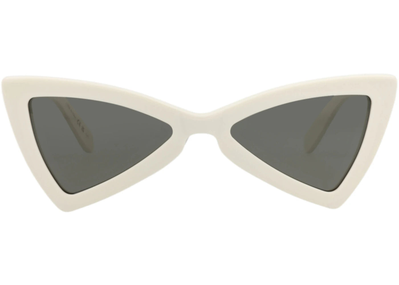 Saint Laurent Cat Eye-Frame Recycled Acetate Sunglasses White White Grey (SL207JERRY-30002309-007)