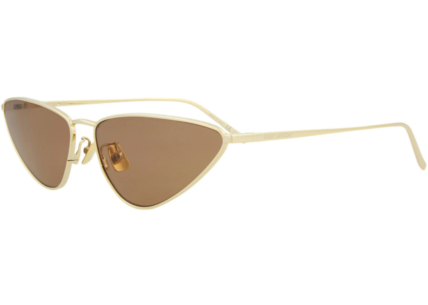 Saint Laurent Cat Eye Sunglasses Gold/Brown (SL487-30011583-003)