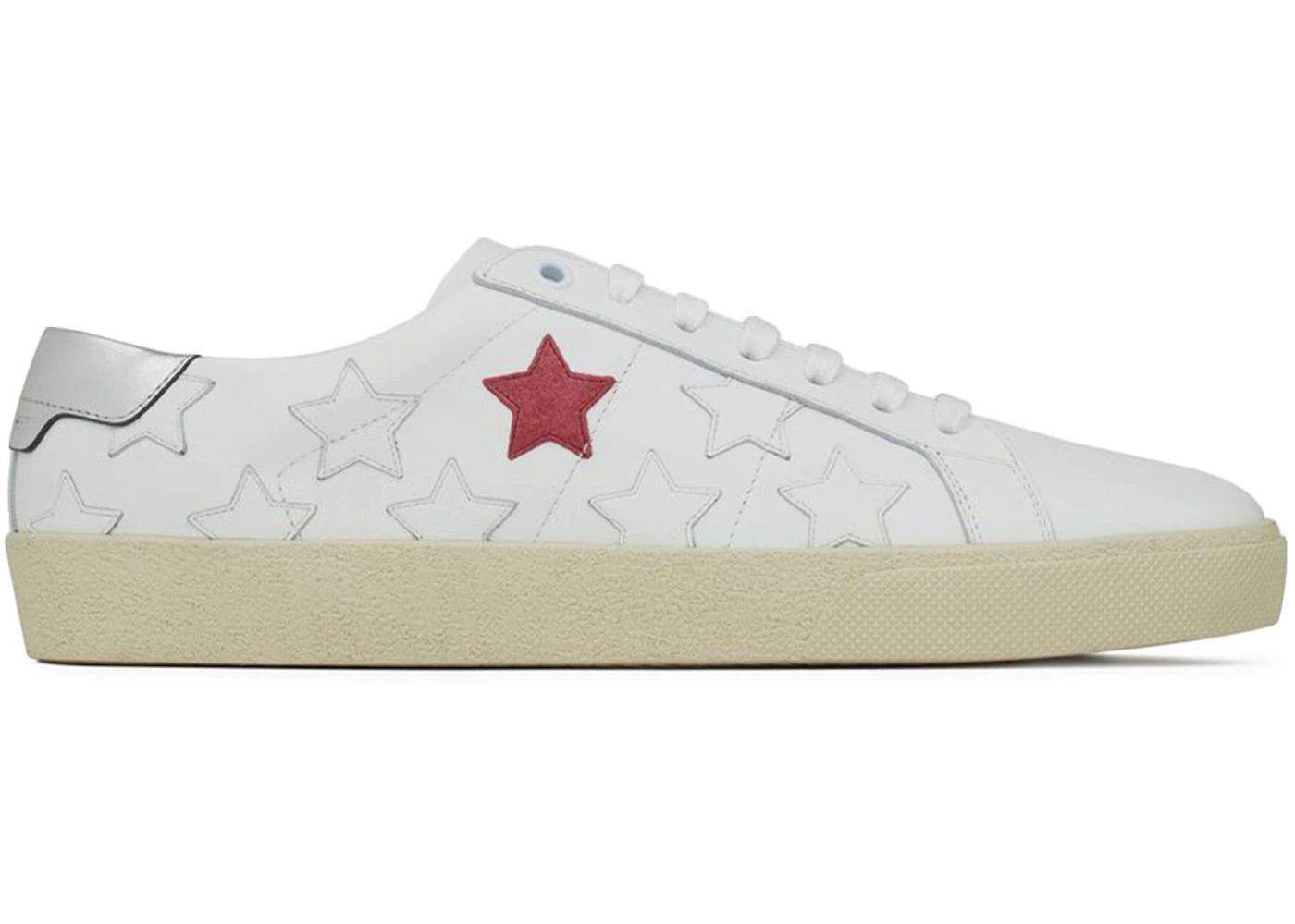 Saint Laurent Court Classic SL/06 Metallic California Bright White