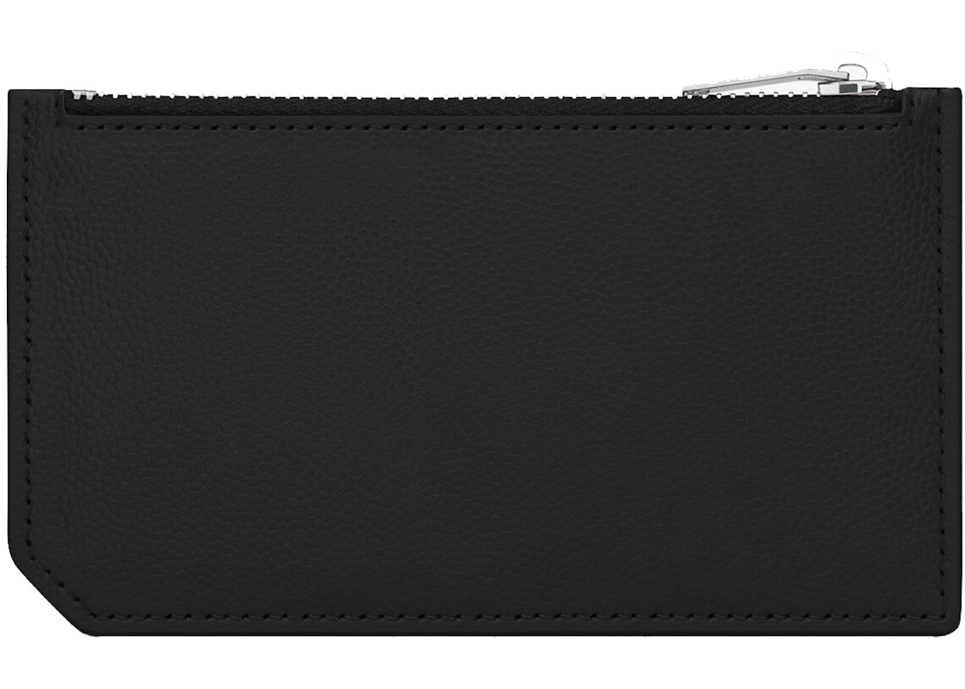 Saint Laurent 5 Fragments Pouch Card Case Grained Leather Black