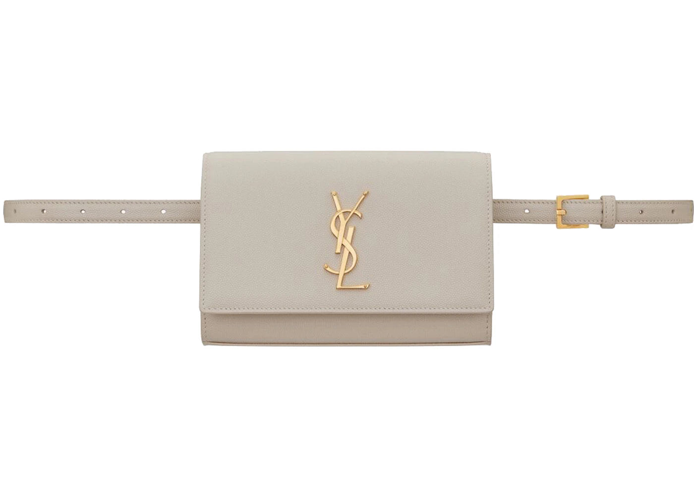 Saint Laurent Kate Belt Bag Grain De Poudre Blanc Vintage