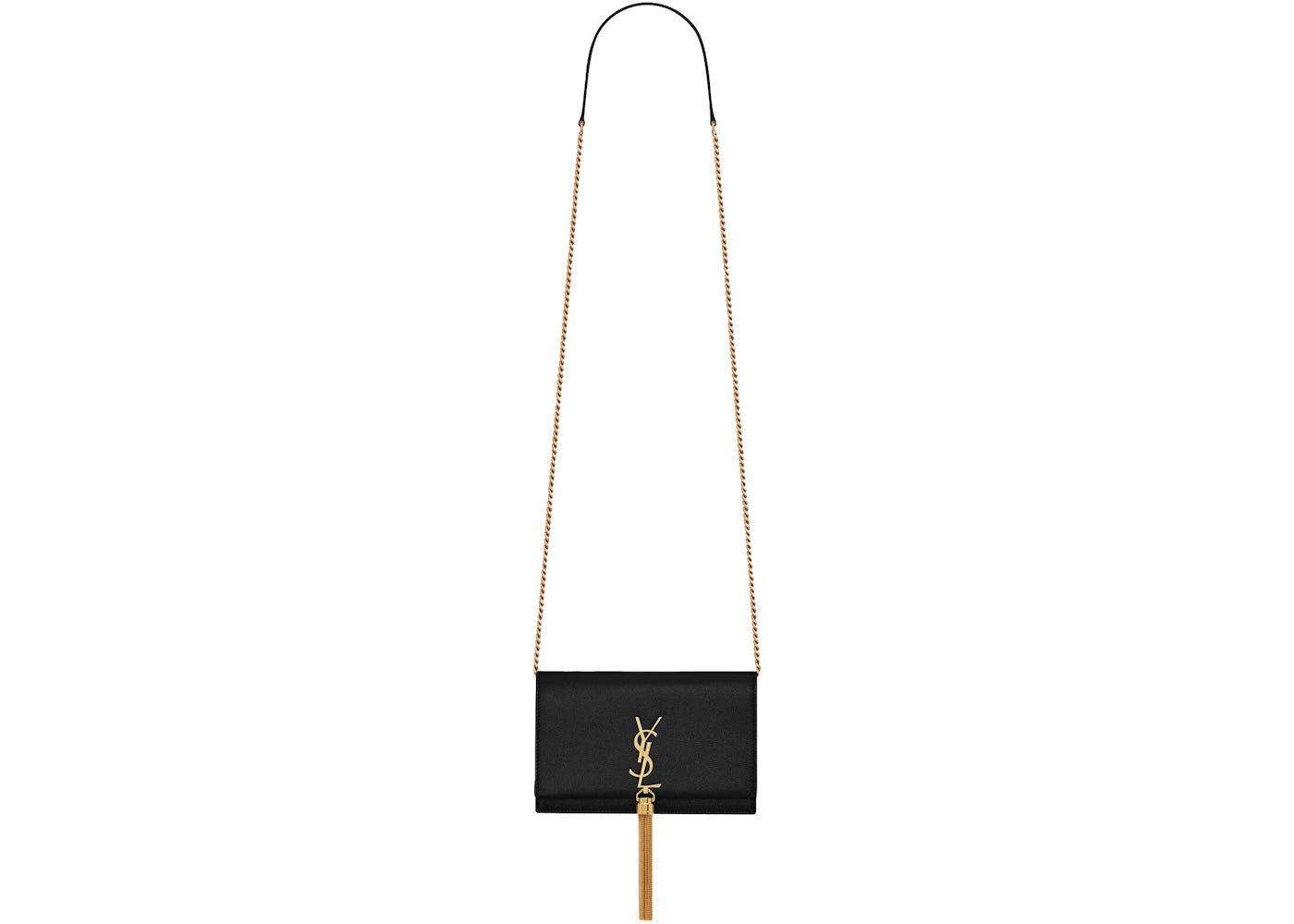 Saint Laurent Kate Tassel Chain Bag Black