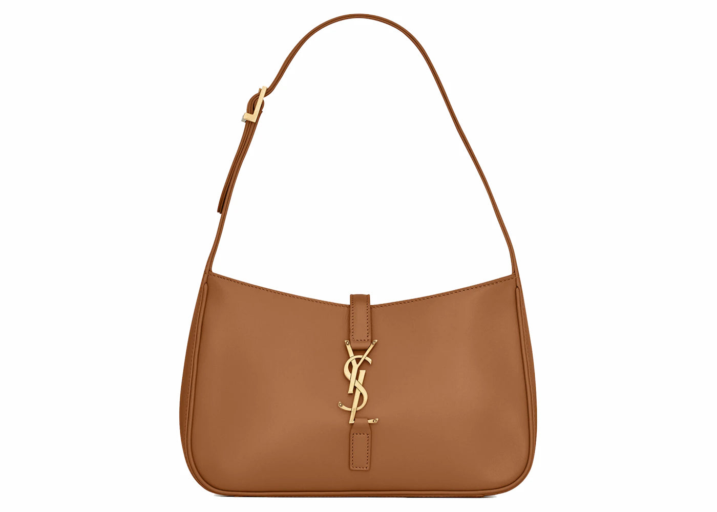 Saint Laurent Le 5 A 7 Hobo Bag In Smooth Leather Dune