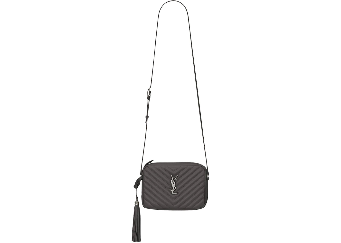 Saint Laurent Lou Crossbody Bag Quilted Black