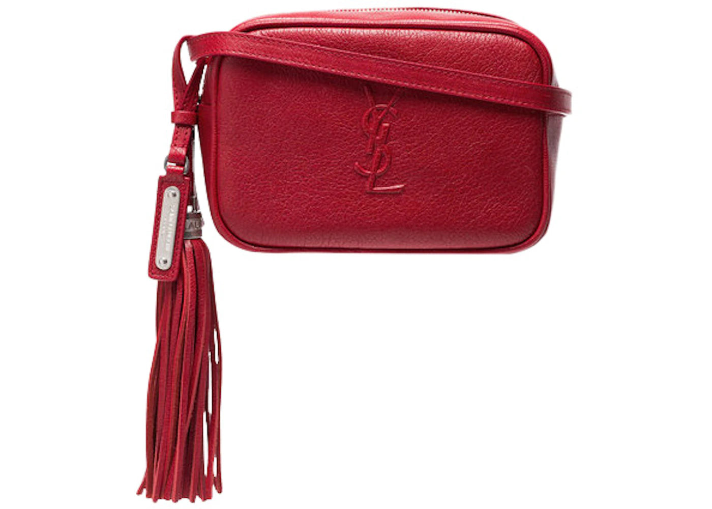 Saint Laurent Lou Monogram Waist Bag Red