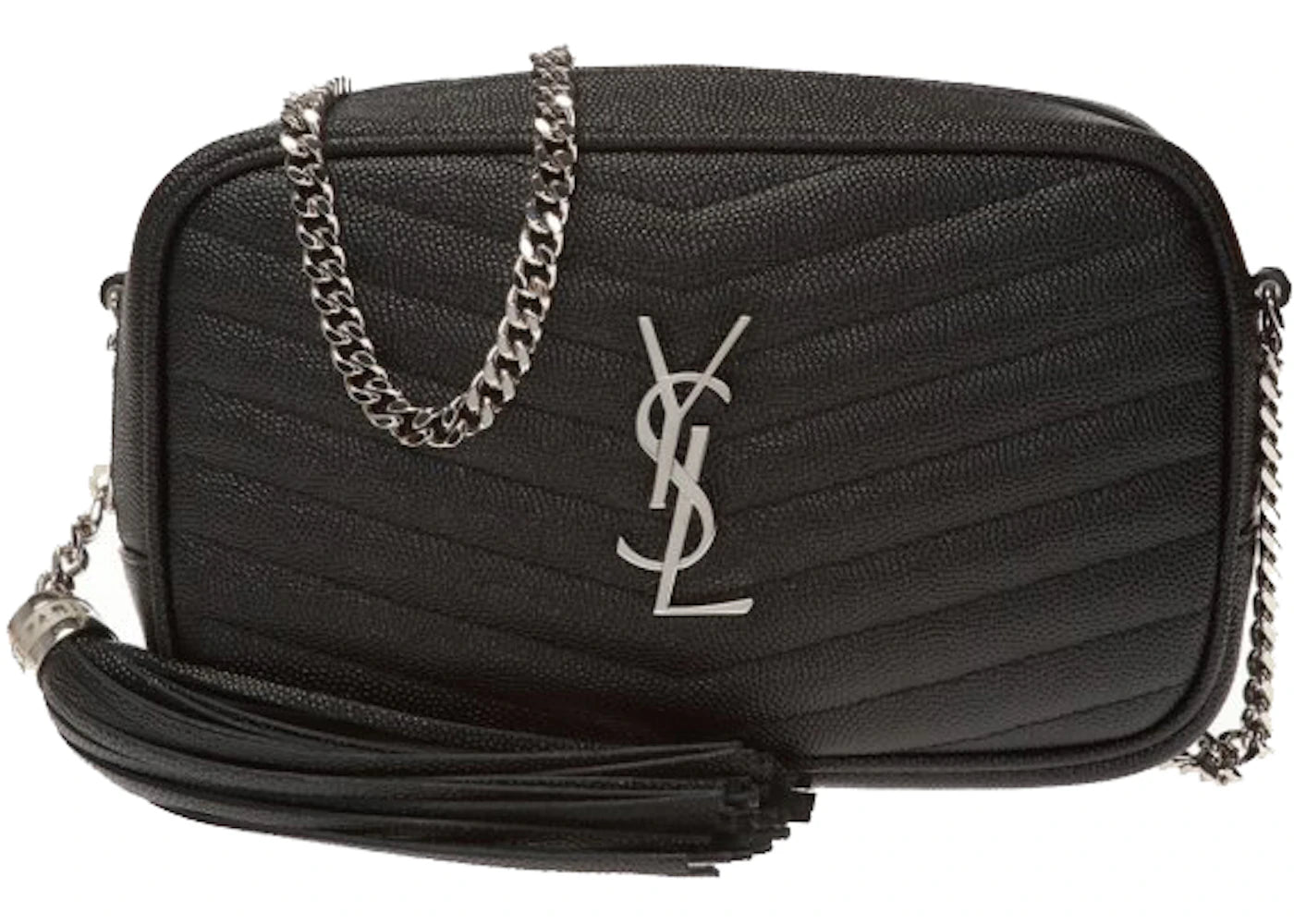 Saint Laurent Lou Shoulder Bag Matelasse Mini Black