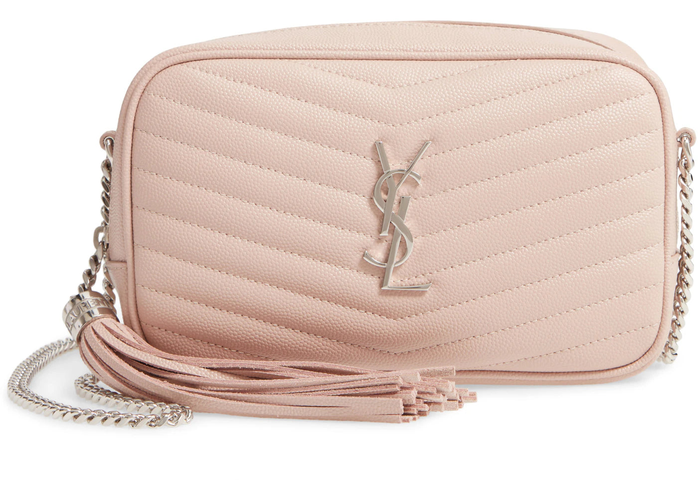 Saint Laurent Lou Shoulder Bag Matelasse Mini Pink