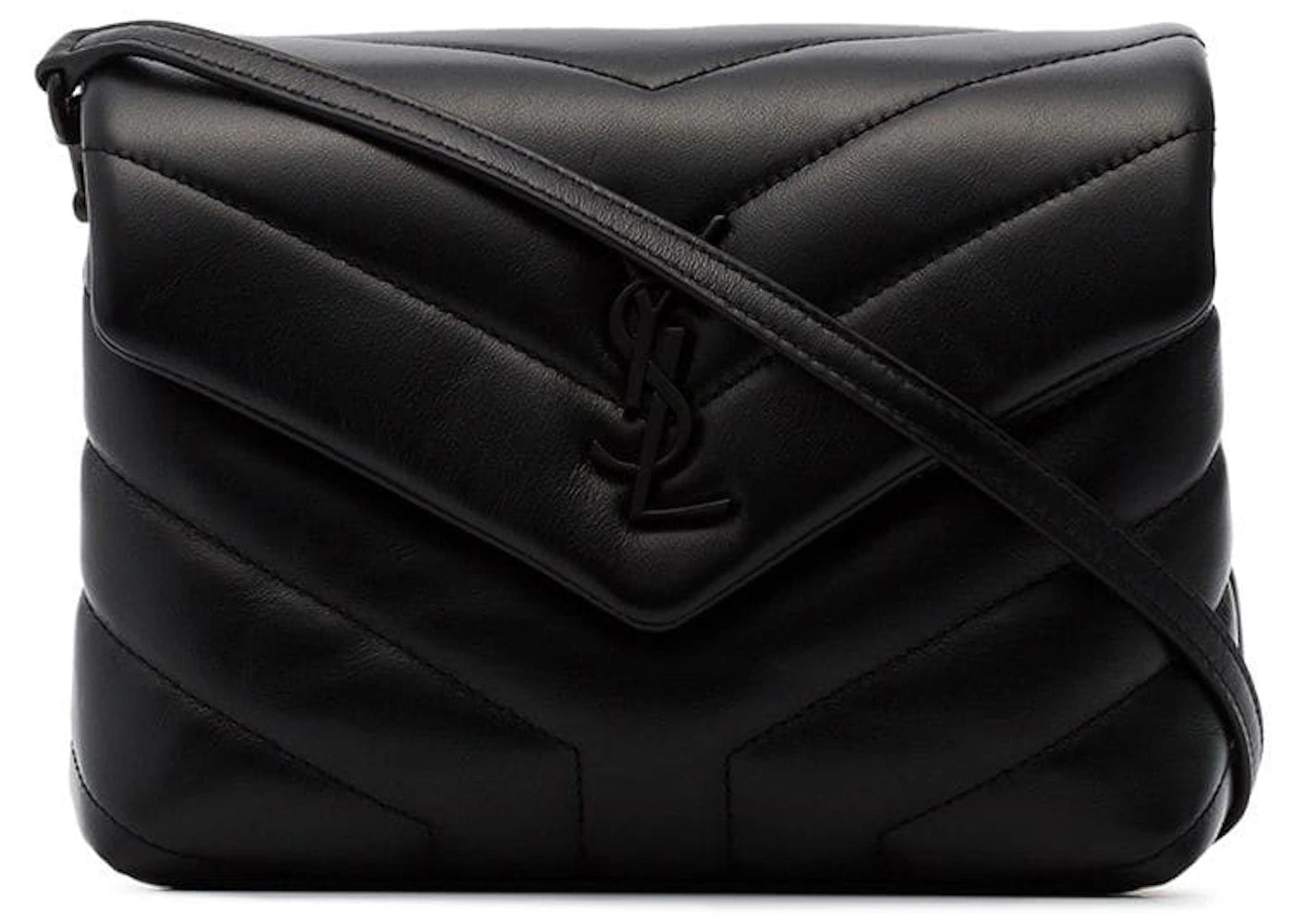 Saint Laurent Loulou Shoulder Bag Matelasse Black-tone Toy Black