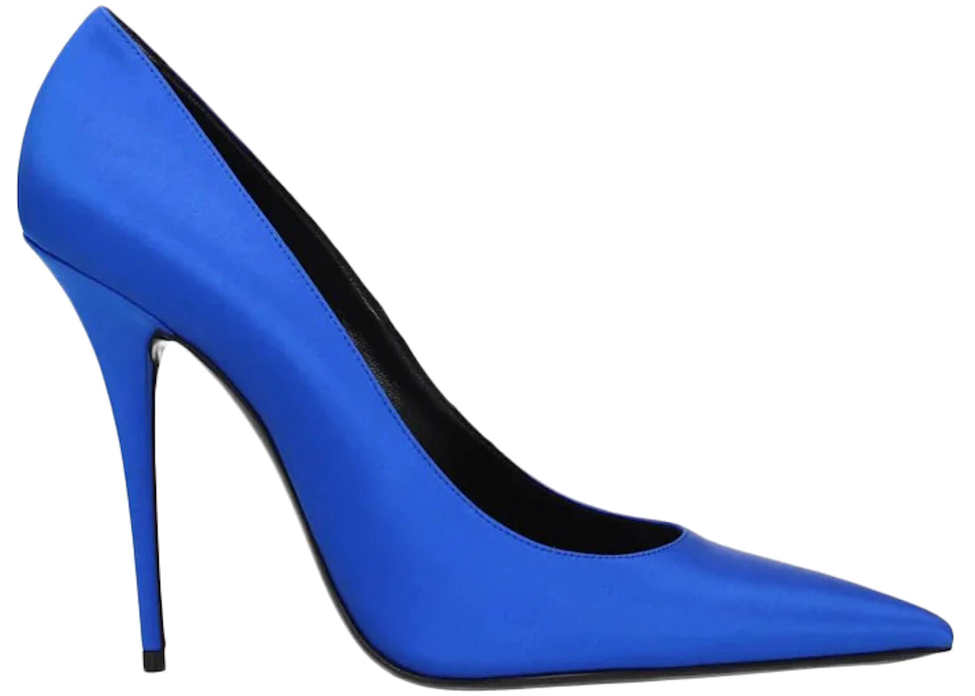 Saint Laurent Marylin Pump Electric Blue Satin